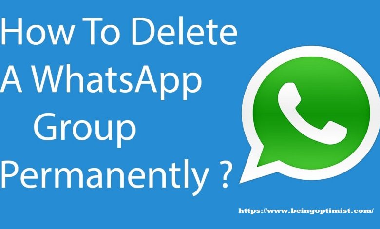 how to delete whatsapp group